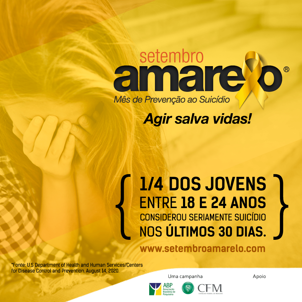 Setembro amarelo - Mês da prevenção do suicídio